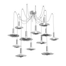 Hammerton SCB0099-12-CS-00-C01-L3-BI - Cumulus Round 12pc Swag Multi-Pendant Chandelier