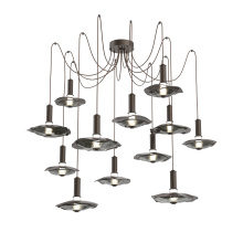 Hammerton SCB0099-12-FB-00-C01-L3-SG - Cumulus Round 12pc Swag Multi-Pendant Chandelier
