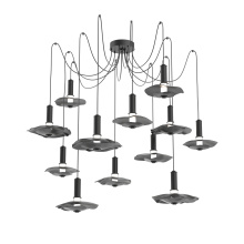 Hammerton SCB0099-12-MB-00-C01-L3-MI - Cumulus Round 12pc Swag Multi-Pendant Chandelier