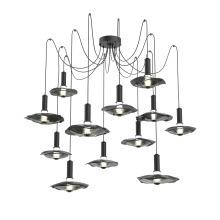 Hammerton SCB0099-12-MB-00-C01-L3-SG - Cumulus Round 12pc Swag Multi-Pendant Chandelier