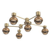 Hammerton SMB0093-H6-GB-B-L1-NB - Cabochon Flush Mount Wall Sconce Gilded Brass