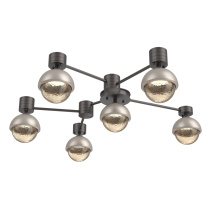 Hammerton SMB0093-H6-GP-A-L1-BS - Cabochon Flush Mount Wall Sconce Graphite