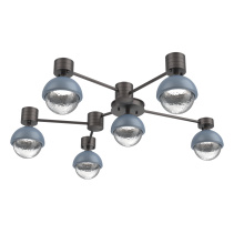 Hammerton SMB0093-H6-GP-C-L1-BU - Cabochon Flush Mount Wall Sconce Graphite