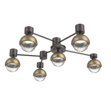 Hammerton SMB0093-H6-GP-C-L1-GB - Cabochon Flush Mount Wall Sconce Graphite