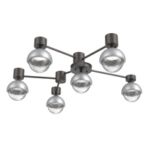 Hammerton SMB0093-H6-GP-C-L3-CS - Cabochon Flush Mount Wall Sconce Graphite