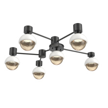 Hammerton SMB0093-H6-MB-A-L1-WI - Cabochon Flush Mount Wall Sconce Matte Black