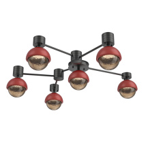 Hammerton SMB0093-H6-MB-B-L3-RE - Cabochon Flush Mount Wall Sconce Matte Black