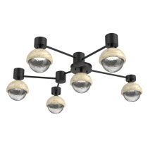 Hammerton SMB0093-H6-MB-C-L1-TR - Cabochon Flush Mount Wall Sconce Matte Black