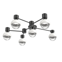 Hammerton SMB0093-H6-MB-C-L1-WI - Cabochon Flush Mount Wall Sconce Matte Black