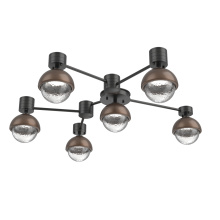 Hammerton SMB0093-H6-MB-C-L3-BB - Cabochon Flush Mount Wall Sconce Matte Black