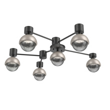 Hammerton SMB0093-H6-MB-S-L1-BS - Cabochon Flush Mount Wall Sconce Matte Black