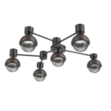 Hammerton SMB0093-H6-MB-S-L1-FB - Cabochon Flush Mount Wall Sconce Matte Black