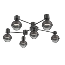 Hammerton SMB0093-H6-MB-S-L1-GP - Cabochon Flush Mount Wall Sconce Matte Black