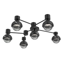 Hammerton SMB0093-H6-MB-S-L3-BM - Cabochon Flush Mount Wall Sconce Matte Black