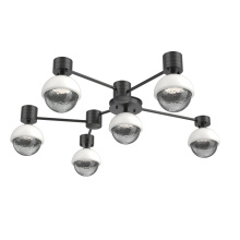 Hammerton SMB0093-H6-MB-S-L3-WI - Cabochon Flush Mount Wall Sconce Matte Black