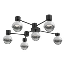 Hammerton SMB0093-H6-MB-S-L3-WM - Cabochon Flush Mount Wall Sconce Matte Black