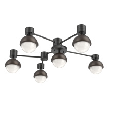 Hammerton SMB0093-H6-MB-WL-L3-FB - Cabochon Flush Mount Wall Sconce Matte Black