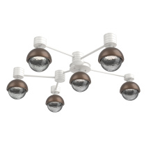 Hammerton SMB0093-H6-WI-S-L1-BB - Cabochon Flush Mount Wall Sconce Salt White