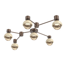 Hammerton SMB0093-HL-BB-A-L1-TR - Cabochon Flush Mount Wall Sconce Burnished Bronze