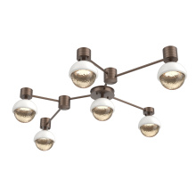 Hammerton SMB0093-HL-BB-A-L1-WI - Cabochon Flush Mount Wall Sconce Burnished Bronze