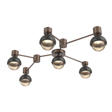 Hammerton SMB0093-HL-BB-A-L3-MB - Cabochon Flush Mount Wall Sconce Burnished Bronze