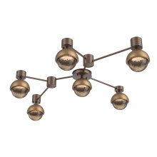 Hammerton SMB0093-HL-BB-B-L1-NB - Cabochon Flush Mount Wall Sconce Burnished Bronze