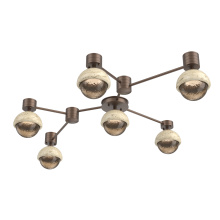 Hammerton SMB0093-HL-BB-B-L1-TR - Cabochon Flush Mount Wall Sconce Burnished Bronze