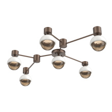 Hammerton SMB0093-HL-BB-B-L3-WI - Cabochon Flush Mount Wall Sconce Burnished Bronze
