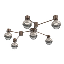 Hammerton SMB0093-HL-BB-S-L3-BS - Cabochon Flush Mount Wall Sconce Burnished Bronze