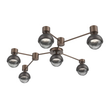Hammerton SMB0093-HL-BB-S-L3-GP - Cabochon Flush Mount Wall Sconce Burnished Bronze
