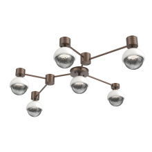 Hammerton SMB0093-HL-BB-S-L3-WI - Cabochon Flush Mount Wall Sconce Burnished Bronze