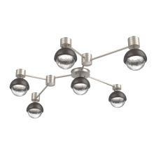 Hammerton SMB0093-HL-BS-C-L1-GP - Cabochon Flush Mount Wall Sconce Beige Silver