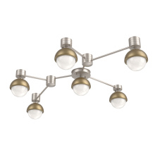 Hammerton SMB0093-HL-BS-WL-L3-GB - Cabochon Flush Mount Wall Sconce Beige Silver