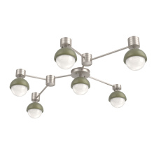 Hammerton SMB0093-HL-BS-WL-L3-GE - Cabochon Flush Mount Wall Sconce Beige Silver