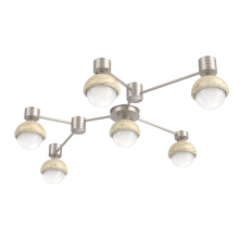 Hammerton SMB0093-HL-BS-WL-L3-TR - Cabochon Flush Mount Wall Sconce Beige Silver