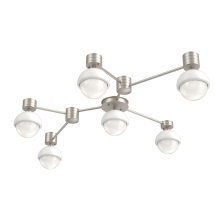 Hammerton SMB0093-HL-BS-WL-L3-WI - Cabochon Flush Mount Wall Sconce Beige Silver