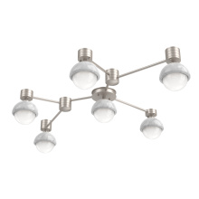 Hammerton SMB0093-HL-BS-WL-L3-WM - Cabochon Flush Mount Wall Sconce Beige Silver