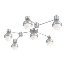 Hammerton SMB0093-HL-CS-WL-L3-MS - Cabochon Flush Mount Wall Sconce Classic Silver