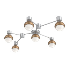 Hammerton SMB0093-HL-CS-WL-L3-NB - Cabochon Flush Mount Wall Sconce Classic Silver