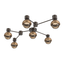 Hammerton SMB0093-HL-FB-B-L1-NB - Cabochon Flush Mount Wall Sconce Flat Bronze