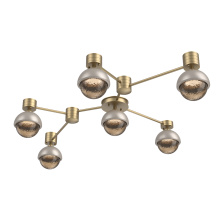 Hammerton SMB0093-HL-GB-B-L1-BS - Cabochon Flush Mount Wall Sconce Gilded Brass