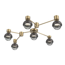 Hammerton SMB0093-HL-GB-S-L1-GP - Cabochon Flush Mount Wall Sconce Gilded Brass