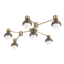 Hammerton SMB0093-HL-GB-WL-L3-BB - Cabochon Flush Mount Wall Sconce Gilded Brass