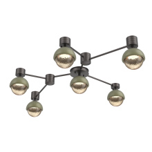 Hammerton SMB0093-HL-GP-A-L3-GE - Cabochon Flush Mount Wall Sconce Graphite