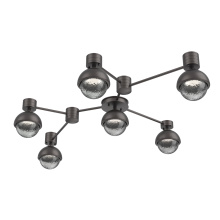 Hammerton SMB0093-HL-GP-S-L1-MS - Cabochon Flush Mount Wall Sconce Graphite