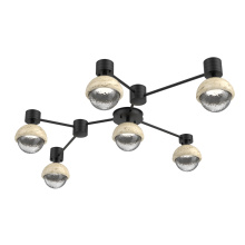 Hammerton SMB0093-HL-MB-C-L1-TR - Cabochon Flush Mount Wall Sconce Matte Black
