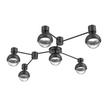 Hammerton SMB0093-HL-MB-C-L3-MS - Cabochon Flush Mount Wall Sconce Matte Black
