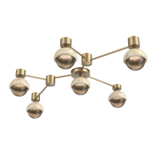 Hammerton SMB0093-HL-NB-B-L1-TR - Cabochon Flush Mount Wall Sconce Novel Brass