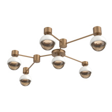 Hammerton SMB0093-HL-NB-B-L1-WI - Cabochon Flush Mount Wall Sconce Novel Brass