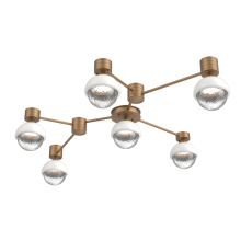 Hammerton SMB0093-HL-NB-C-L1-WI - Cabochon Flush Mount Wall Sconce Novel Brass